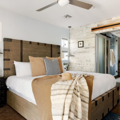 Master suite #1: King bed with luxury linens and en-suite bathroom for the ultimate comfort.  Including a bidet