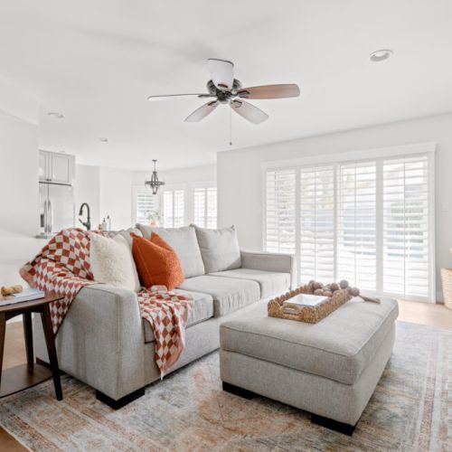 Family room to gather off the kitchen