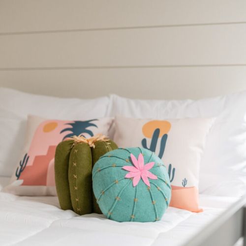 Two double bunk beds for sleeping up to 6