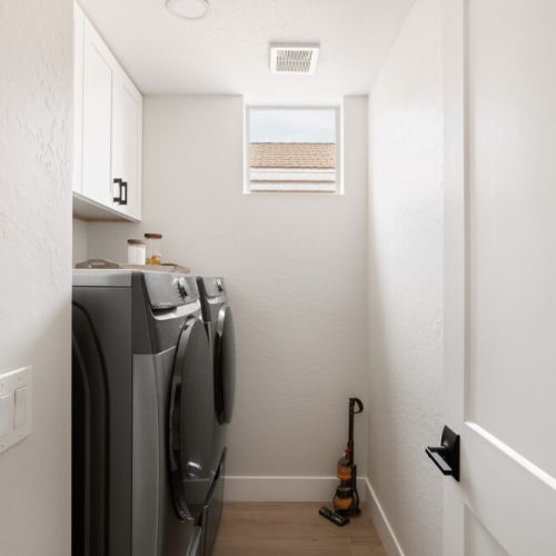 Full Size Washer and Dryer with supplies