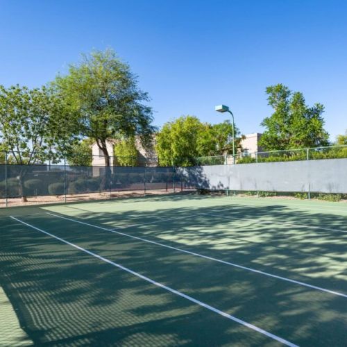 Tennis court right across from our unit.