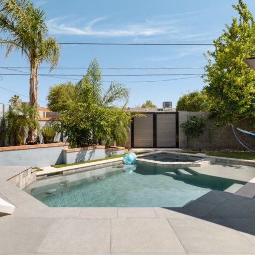 Beat the Arizona heat! Our misting system reduces temperatures by 15-30° while you enjoy the pool.