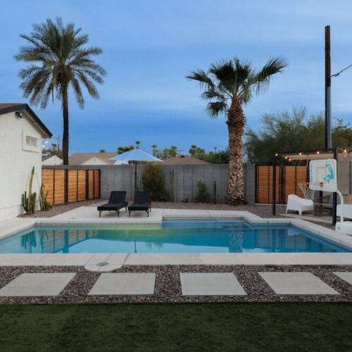 Evening pool time is a must