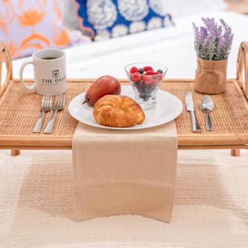 If something quick is in order there’s a microwave, air fryer, coffee/cappuccino maker and blender to fuel your crew before heading off to your next adventure.