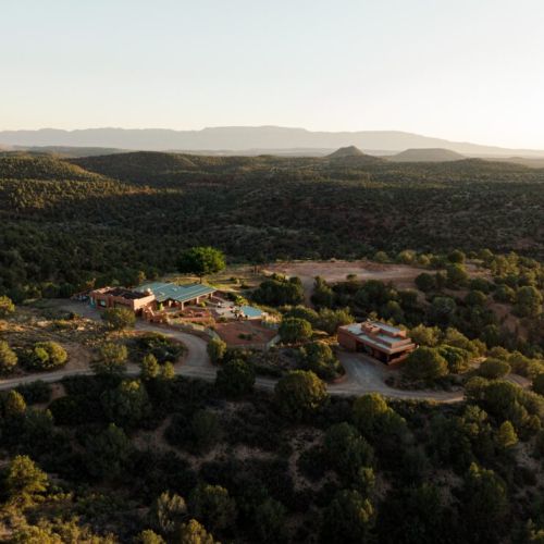 Arial view of the sanctuary