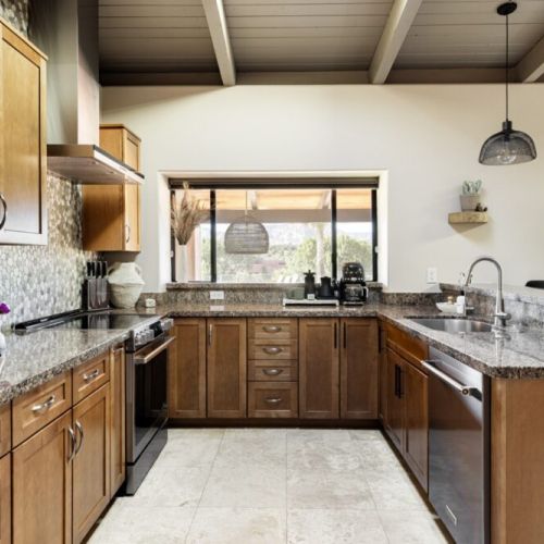 Fully stocked kitchen