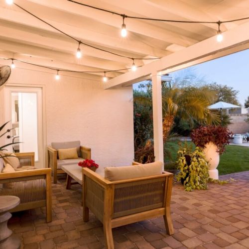 Perfect seating area for quiet nights and good conversation