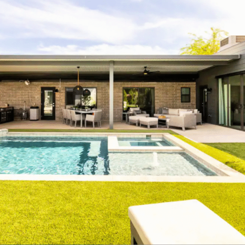 Dreamy backyard perfect for morning coffees or evening meals