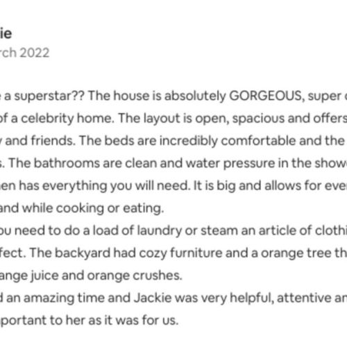 We love our guests!