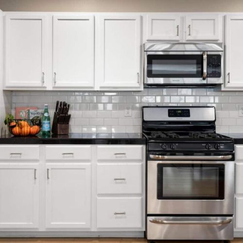 Open, bright and spacious kitchen-fully stocked