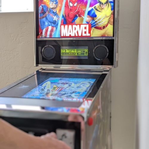 Marvel pinball machine