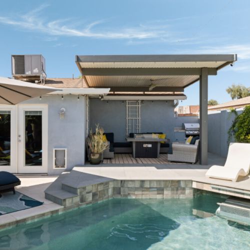 Cool comfort guaranteed! Advanced misting system keeps you refreshed during those warm Arizona days.