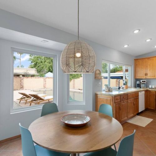 "Cozy and warm kitchen with all the space we needed."
