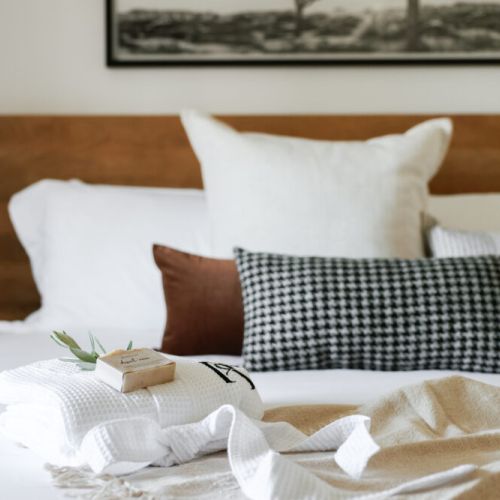 Each bed has your choice of pillow type