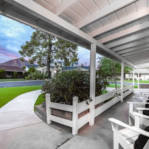 Evenings on the Adirondack chairs is an Arcadia tradition.