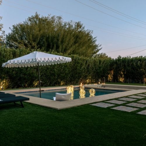 Cotton candy desert sky views from the back yard.