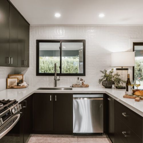 Fully stocked kitchen
