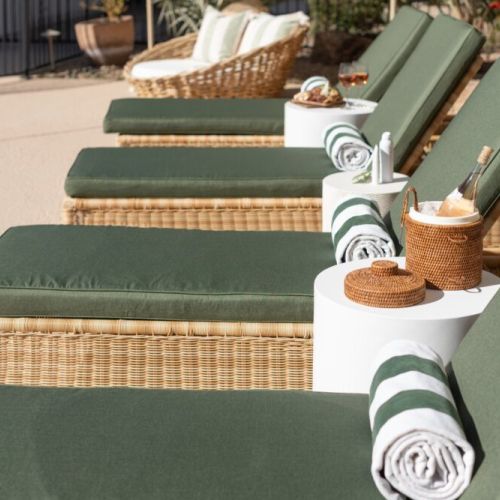 Serena and Lilly loungers for the ultimate relaxation poolside.
