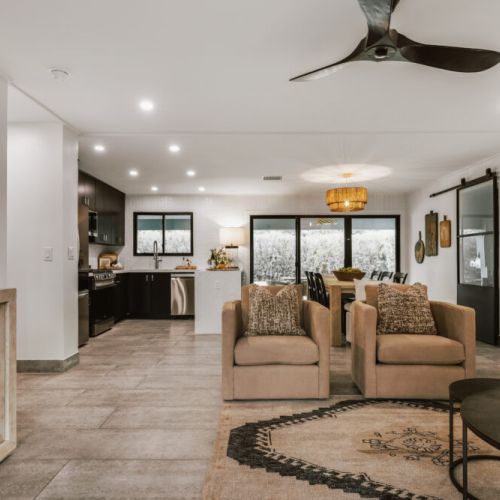 View from the front entrance- welcome to your temporary home!