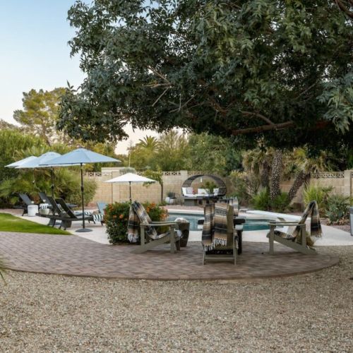 Perfectly curated backyard experience