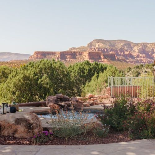 Main house private hot tub