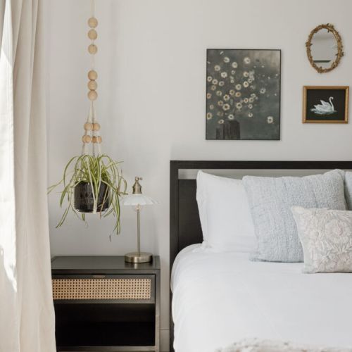 Living plants thoughtfully placed throughout the home