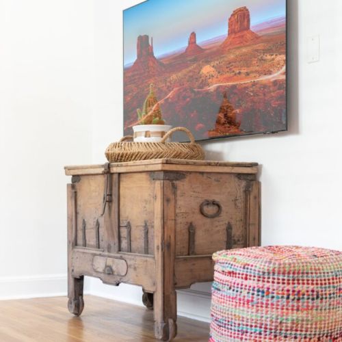 Den with a smart TV for all your apps