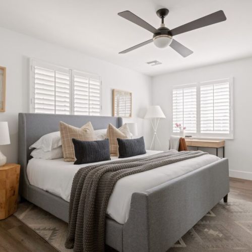 Luxury king bed in master suite