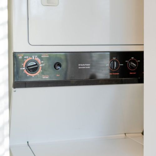 Washer and Dryer with all the supplies needed.