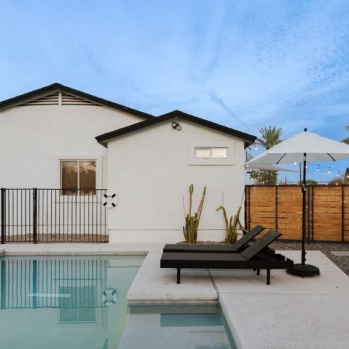 Fenced pool for safety