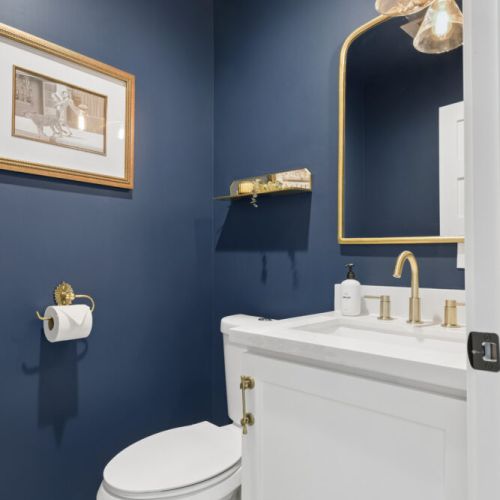 Third bathroom with sink + toilet
