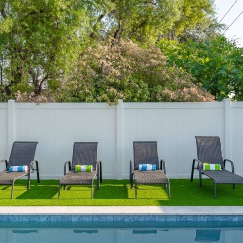 "The pool area was beautiful and private with lots of space. It was perfect for our warm weather escape from the Midwest. Would def stay again!"