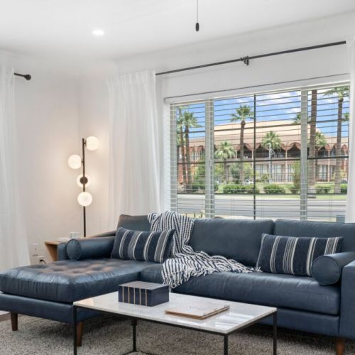 Luxurious sofa with views of Gammage