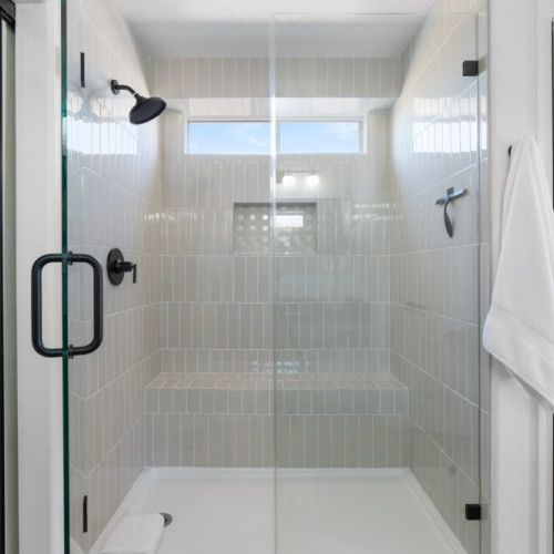 Master walk-in shower