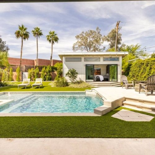 Backyard overlooking casita