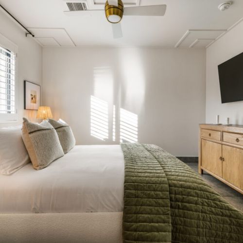 The sun paints pictures on the walls for you to admire