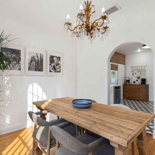 Breathtaking dining area with natural light pouring in