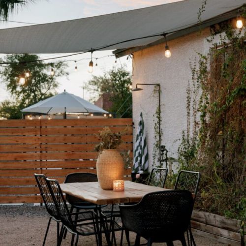 "The outside area was great and we loved the pool!"