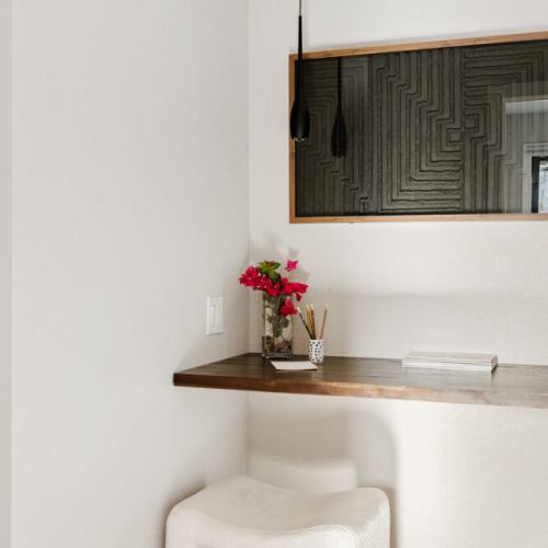 Simple design touches throughout this lux home