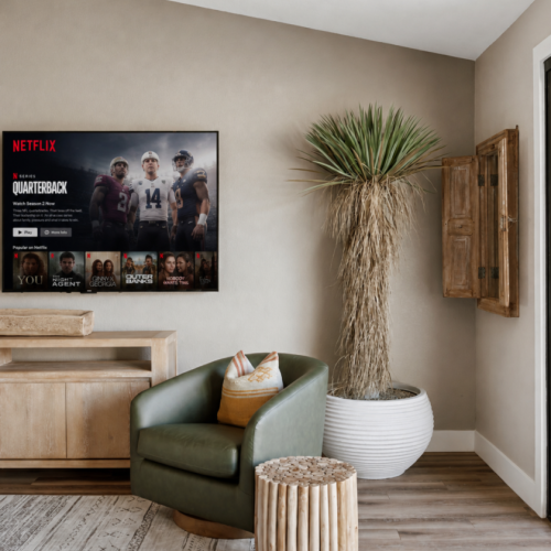 1 of 6 TVs this home offers