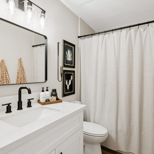 Bathroom #2 - full w/ bathtub shower combo