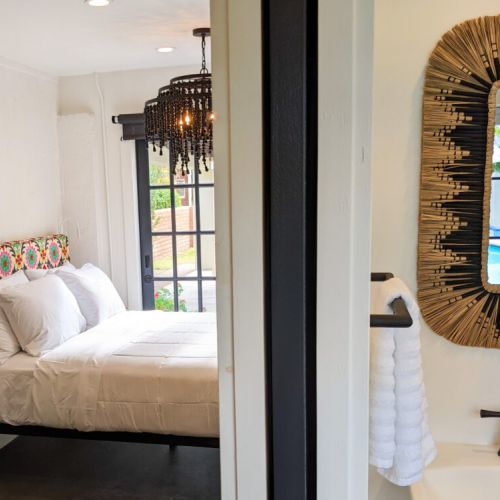 “The decor inside is beautiful and the space is super relaxing.”  Private casita