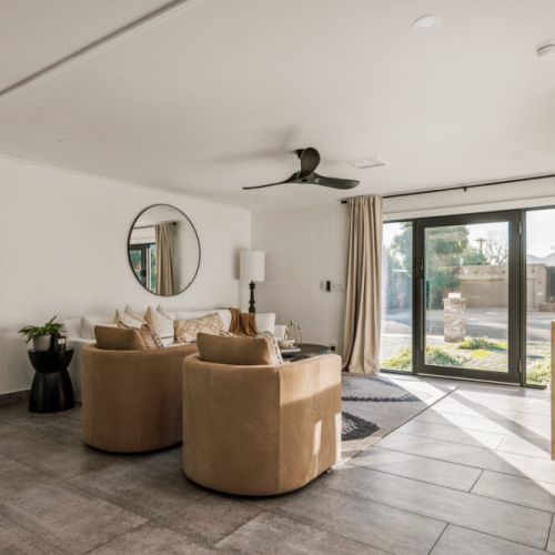 Lounging at it's finest - with a view of the spectacular back yard