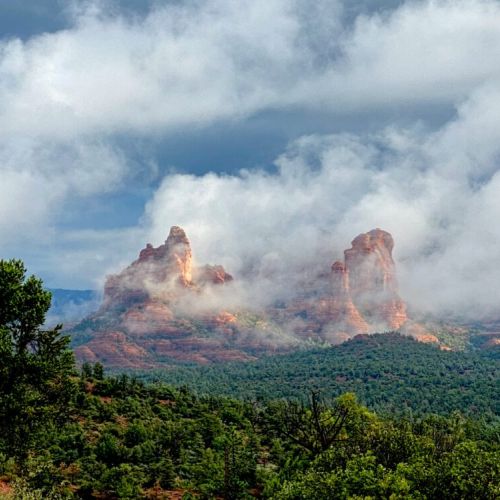 Misty mountains