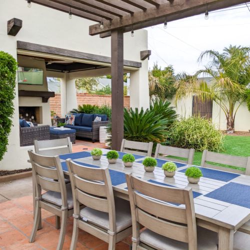 Our outdoor space is the star of the show