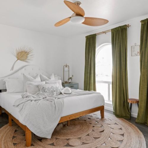 Secondary bedroom with King Bed and the coziest vibe