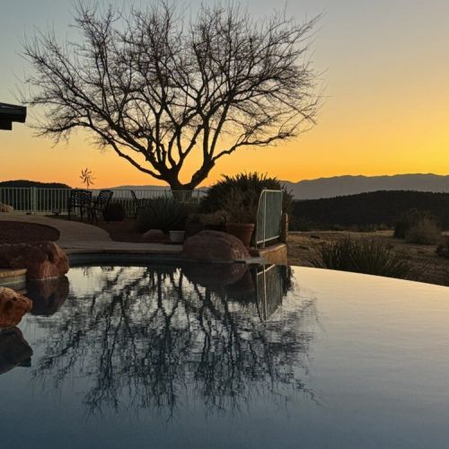 "the pool was gorgeous and peaceful"