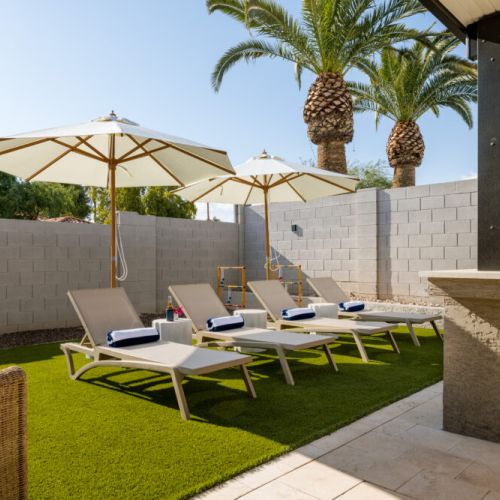 Ready for the Arizona sun? Pool loungers, umbrellas and plush pool towels