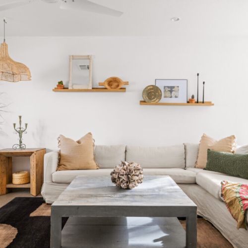 A touch a boho mixed with a California eclectic vibe
