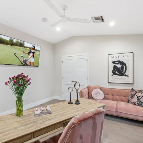 Dedicated office space.